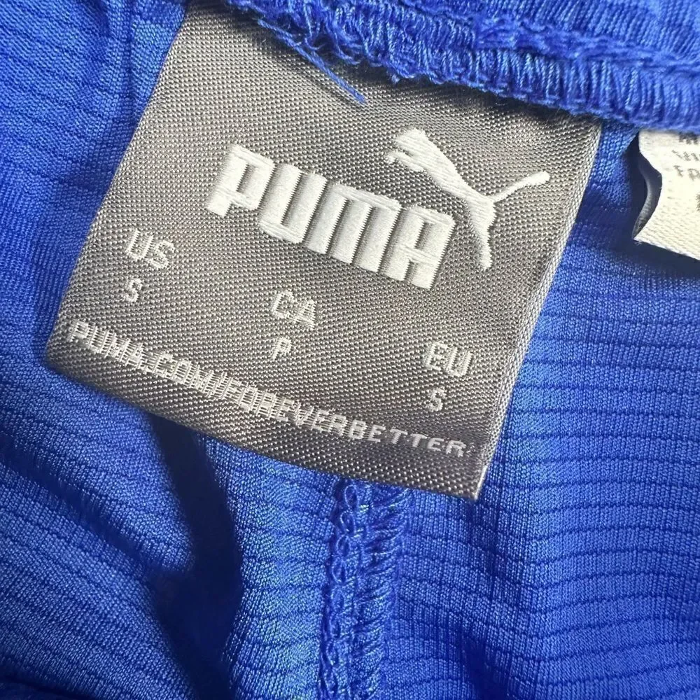 NWOT PUMA Men’s Blue/Black Basketball Shorts Athletic Workout - Size Small